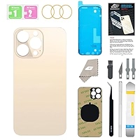 VITRE ARRIERE COMPATIBLE IPHONE 13 PRO MAX BLEU ADHESIF GROS TROU - Téléphonie