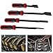 4 Pcs Automotive Gasket Scraper Tool with Strike Cap Handle, Carbon Steel Cylinder Cleaning Blades for Efficient Removal of Gaskets and Carbon Deposits(4 PCS)