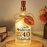 40th Birthday Gifts For Women, 40th Birthday Gifts For Mum, Night Lights Presents For Women, Bottle Light Gift For Her, Presents For Mum Bestie Friend Sister Wife Female, Bedroom Living Room Desktop - Image 1