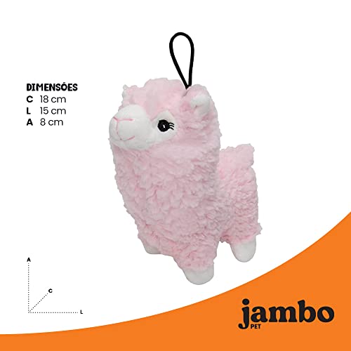 JAMBO PET Jambo Jb25365F Mord Pelúcia Lhama Rosa Para Cães