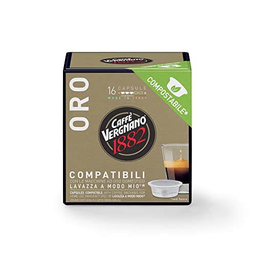Caffè Vergnano 1882 Caps Caffe'Discovery Arabica 16Pz Compostabili, 120G