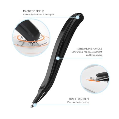 3 Stück Heftklammerentferner, Heftklammerentfernungswerkzeug, Heftklammerzieher-Werkzeug, multifunktionaler Heftklammerentferner