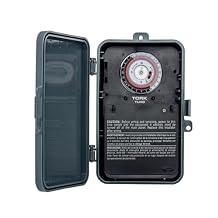NSi Industries TORK TU40 Indoor/Outdoor 40-Amp Universal Multi-Volt Electromechanical Appliance Timer - 24-Hour Programming - Multiple On/Off Settings - 120-277-Volt - Compatible with Incandescent/Compact Fluorescent/LED - Same On/Off Times Each Day