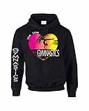 Allntrends Adult Hoodie Sweatshirt Gymnastics Art Pink Print Love Live (S, Black)