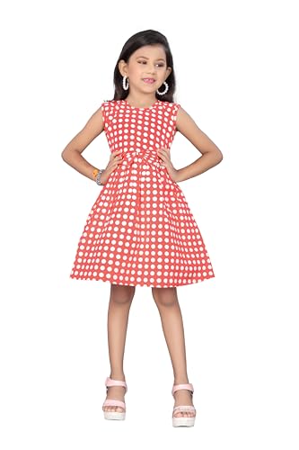 Image of Girls Pure Cotton Soft Frock with Astar, Printed Multicolor for Girl Child