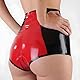 GREEFEI Latex Bauchweg Slip mit Hoher Taille für Damen,Gummi Unterwäsche mit Reißverschluss im Schritt Handgefertigt XL