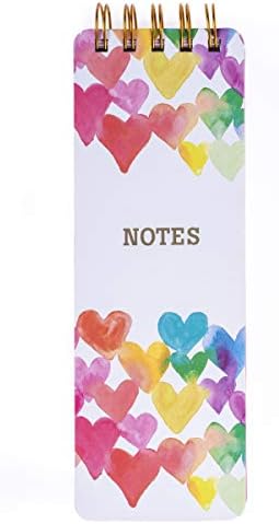 Graphique Reporter Notepad, Love in Color – Portable Notebook Embellished in Gold Foil, 150 Lined Sheets, 3" x 8.75" – Perfect for Note Taking, List Making and Much More, WLP188