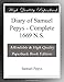 Diary of Samuel Pepys - Complete 1669 N.S. - Pepys, Samuel