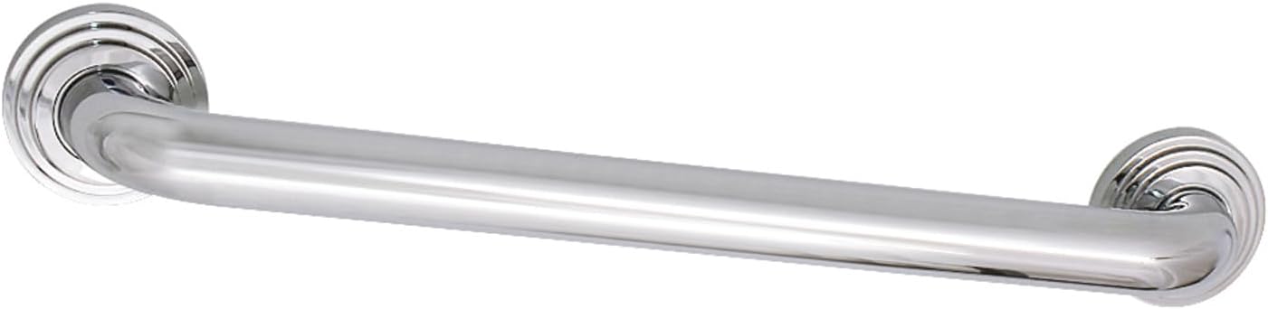Kingston Brass DR214161 Milano 16" x 1-1/4" O.D Grab Bar, Polished Chrome