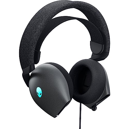 Image of Alienware AW520H Wired Gaming Headset - Dolby Atmos, Unidirectional, AlienFX 16.8 Million RGB Colors, Microphone Mute, Volume On-Headset Controls, 40mm Hi-Res Certified - Dark Side of The Moon