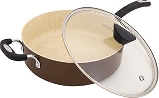 Ozeri ZP9-5L Stone Earth All-in-One Sauce Pan 100% APEO, GenX, PFBS, PFOS, PFOA