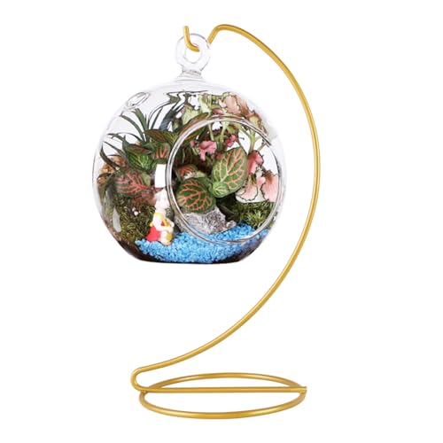 image for Fosinz 9 Inch Gold Ornament Display Stand, Metal Ornament Hanger Stand