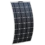 Paneles solares de 100 vatios Módulo monocristalino de alta eficiencia de 18 voltios Cargador de energía fotovoltaica para vehículos recreativos, caravanas y otras aplicaciones sin conexión a la red