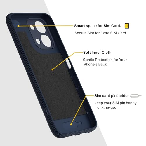Image of Shockproof Case Compatible with Vivo T5x 5G / Y51 Pro 5G / iQOO Z11x 5G | Full Camera Protection | TPU Flexible Back Cover for Vivo T5x 5G / Y51 Pro 5G / iQOO Z11x 5G (Steel Blue)