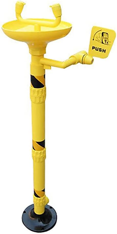 Emergency Eyewash Station, Vertical Eyewash Equipment, Carbon Steel Abs Coating, for Factory, Laboratory
