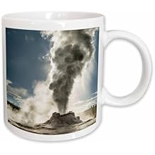 3dRose Castle Geyser erupting, Upper Geyser Basin, Yellowstone NP, Wyoming 15oz Mug