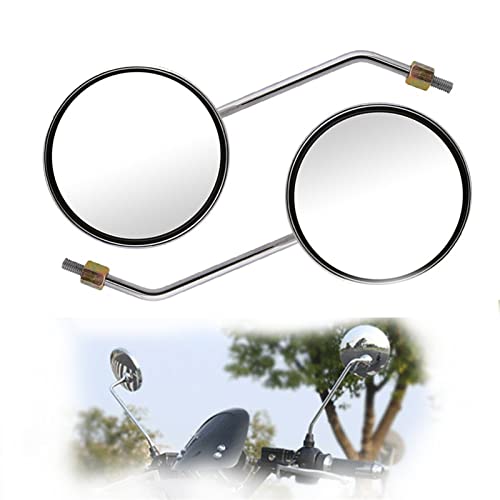 Espejo retrovisor de motocicleta redondo cromado 8mm 10mm para Suzuki SV1000 y GSR600