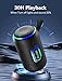 Bluetooth Lautsprecher mit Licht, 30W Musikbox Tragbarer Bluetooth Box mit IPX7 wasserdicht, Dualen Bass-Treibern, 30 Sth Akku, RGB Lichter, TWS Kopplung，AUX, TF Karte, Geeignet Outdoor/Party/Reisen