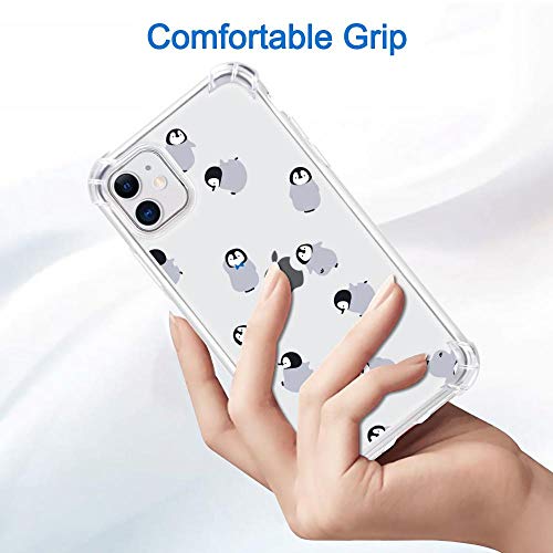 Joyland Penguin Pattern Designed For Iphone Se 2020/7 / 8 Case, Shockproof Phone Case Slim Soft Tpu With Bumper & Four Corner Reinforced Protective - Transparent #TOP5