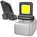 LED Work Light For 20V 21V Power Tool Batteries, 14W High-Output Floodlight With Adjustable Battery Interface (20.5mm-40.5mm), Compact Pocket Lantern For Camping Jobsite Use(black)