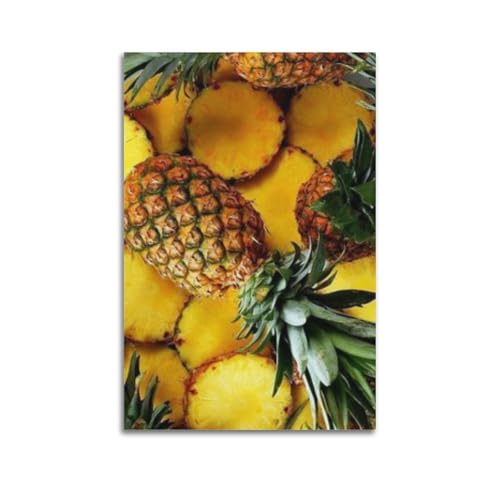 Ananas en vol poster suspendu grand format 60x90cm ZHOUKEG