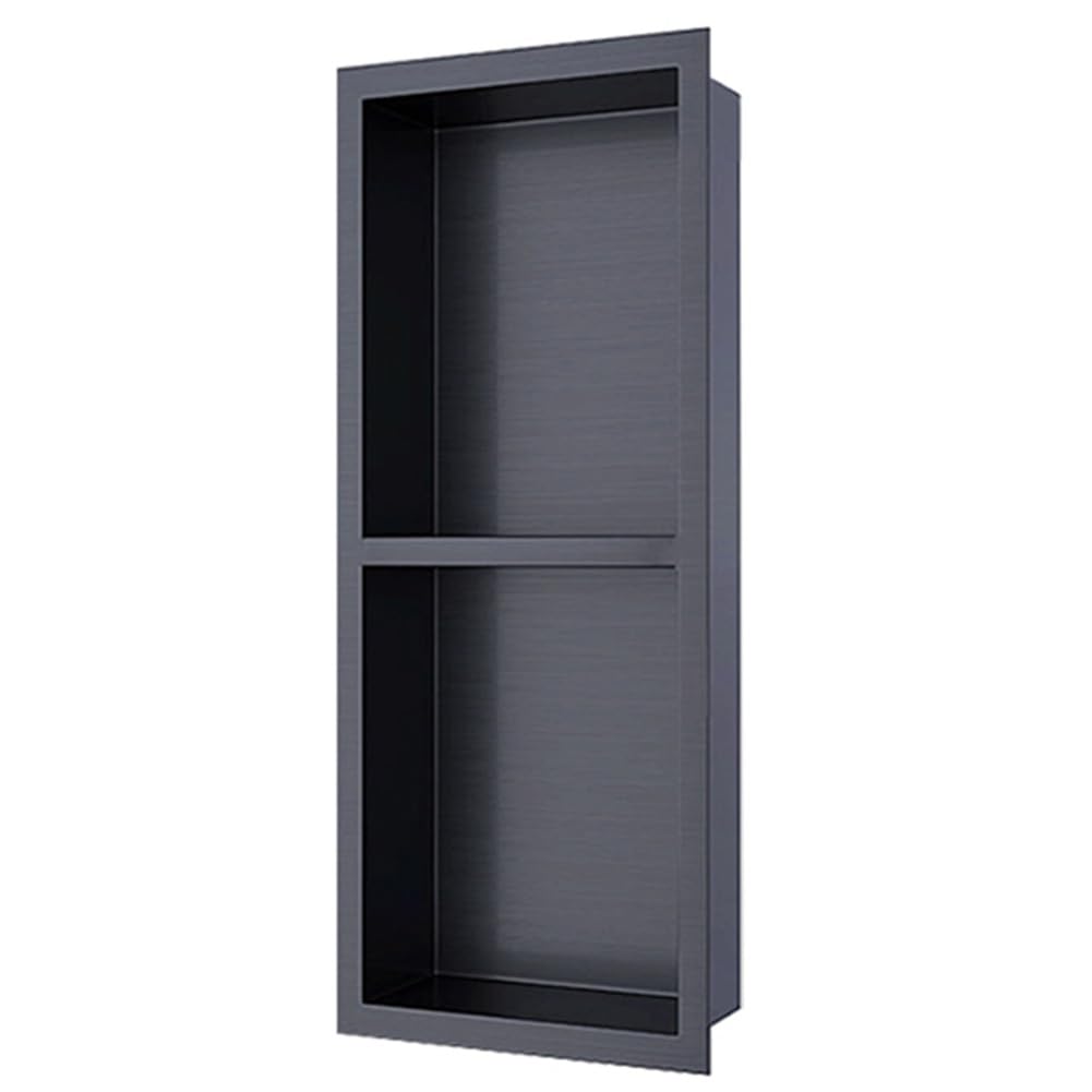 QUSYZD Stainless Steel Shower Niche, Wall Niche Recessed Shower for Organizer Storage, Shampoo and Toiletry Storage, Easy to Install,Red-70x28x12.5cm,Red-70x28x12.5cm