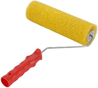 VOLGA Coarse Sponge Texture Paint Roller Metabro (25 cm, Yellow)