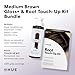 dpHUE Gloss+, Medium Brown (6.5 oz) + Root Touch-Up Kit, Medium Brown - Paraben, SLS & SLES Sulfate Free - Vegan, Leaping Bunny Certified
