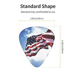 Médiators Guitare 12-Pack Usa Drapeau Américain Médiators Guitare Électrique Guitare Acoustique Diverses Guitares - Les Beatles, Paul McCartney, John Lennon, RIngo Starr, George Harrison Médiators Guitare 12-Pack Usa Drapeau Américain Médiators Guitare Électrique Guitare Acoustique Diverses Guitares – Image 3