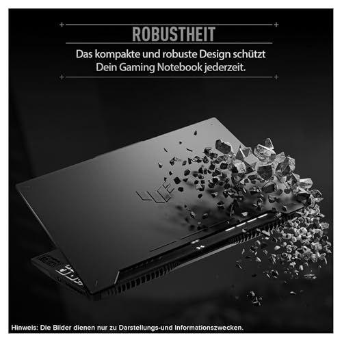 TUF A17 Gaming Laptop, AMD Ryzen 7-7435HS, 64 GB DDR5 RAM, SSD PCIe da 4 TB, display FHD da 17,3", Nvidia GeForce RTX 4050, tastiera QWERTZ a 1 zona, Windows 11 Home, grigio - Notebook - Immagine 8