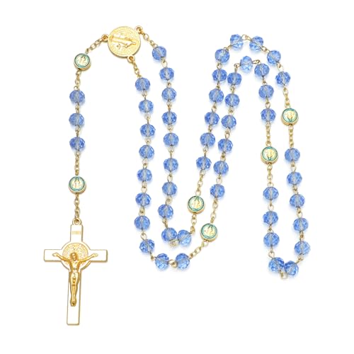 KOMI Blue Crystal Rosary