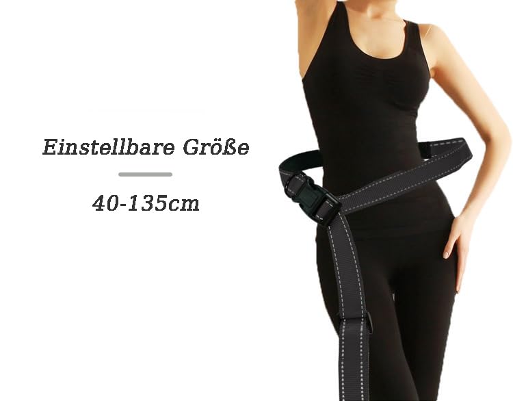 3er Hundeleine Bungee – Stoßdämpfend, Gepolstert, Reflektierend, Für Mittlere Bis Große Hunde (11–82 Kg)