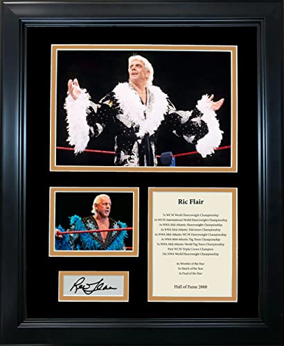 Framed Ric Flair Hall of Fame Facsimile Laser Engraved Signature