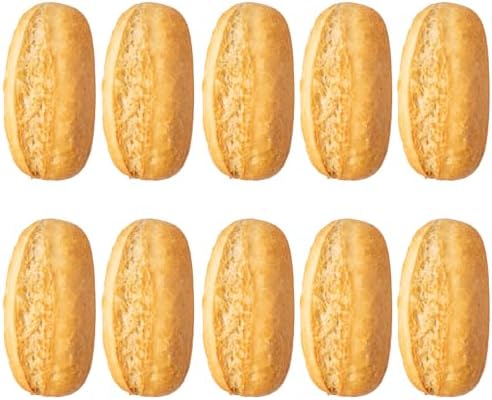 （07:30時点） 冷凍 プチパン 35g｜フランス産小麦100% クッペ 半焼成｜ミニブレッド｜食パン・バゲット代わりに便利 Frozen Petit Bread Rolls – French Wheat, Pre-baked Mini Baguettes – DELICEMED (10個)