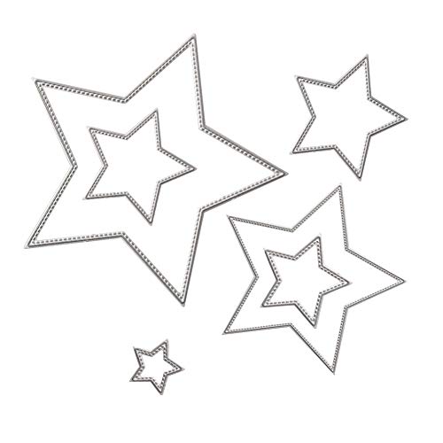 Metal Cutting Dies Shape Embossing Stencil for Scrapbooking, Card Making, Invitation Card, Birthday Card, DIY Craft (Star)
