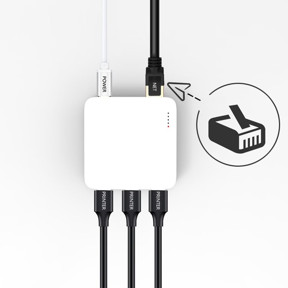 NP332 Servidor de impresión de red USB de 3 puertos Servidor de impresión en red multiinterfaz (versión de red)