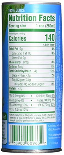 Dole 100% Pineapple Juice/8.4Oz Can/#77370, One Size, Multicolored #TOP1