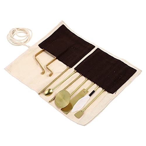 Doitool 7Pcs Chinese Incense Burner Kit Brass Incense Making Kit Incense Mold Tool Diy Backflow Tower Incense Cone Molds Spoon Press Shovel Brush For Yoga Meditation Toolshome #TOP24