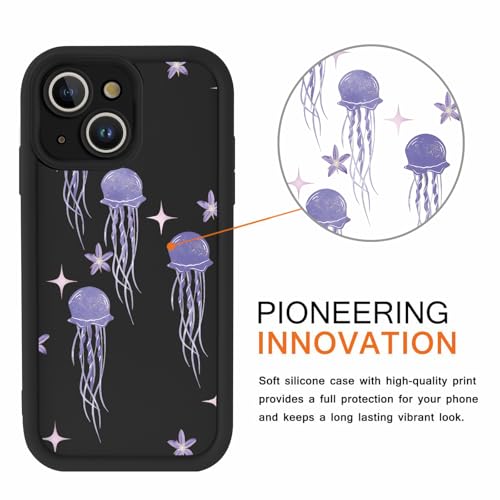 Coque iPhone 14 protection complète anti-choc motif méduse silicone souple - 2