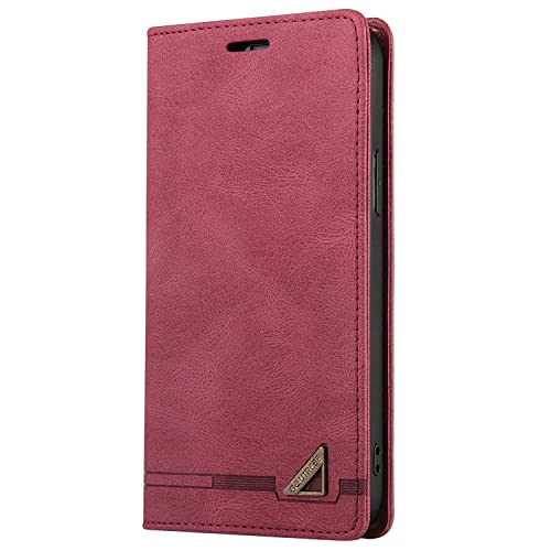 XYX Capa carteira para Samsung S10 Plus, capa flip fólio de couro PU com compartimentos para cartão