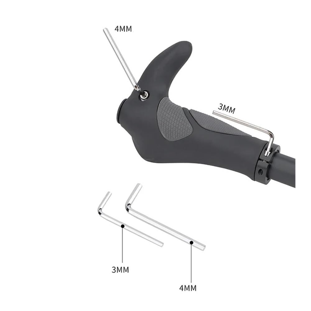 Fundas antideslizantes para manillar de bicicleta, funda para manillar de bicicleta de montaña, absorción de golpes, goma TPR, reposamanos integrado