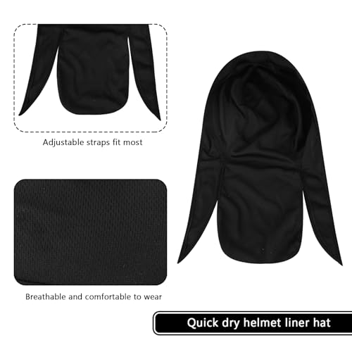 Image of DOCILA 4 Pcs Do Rags Skull Caps for Men Bandana Hat Helmet Liner Beanie