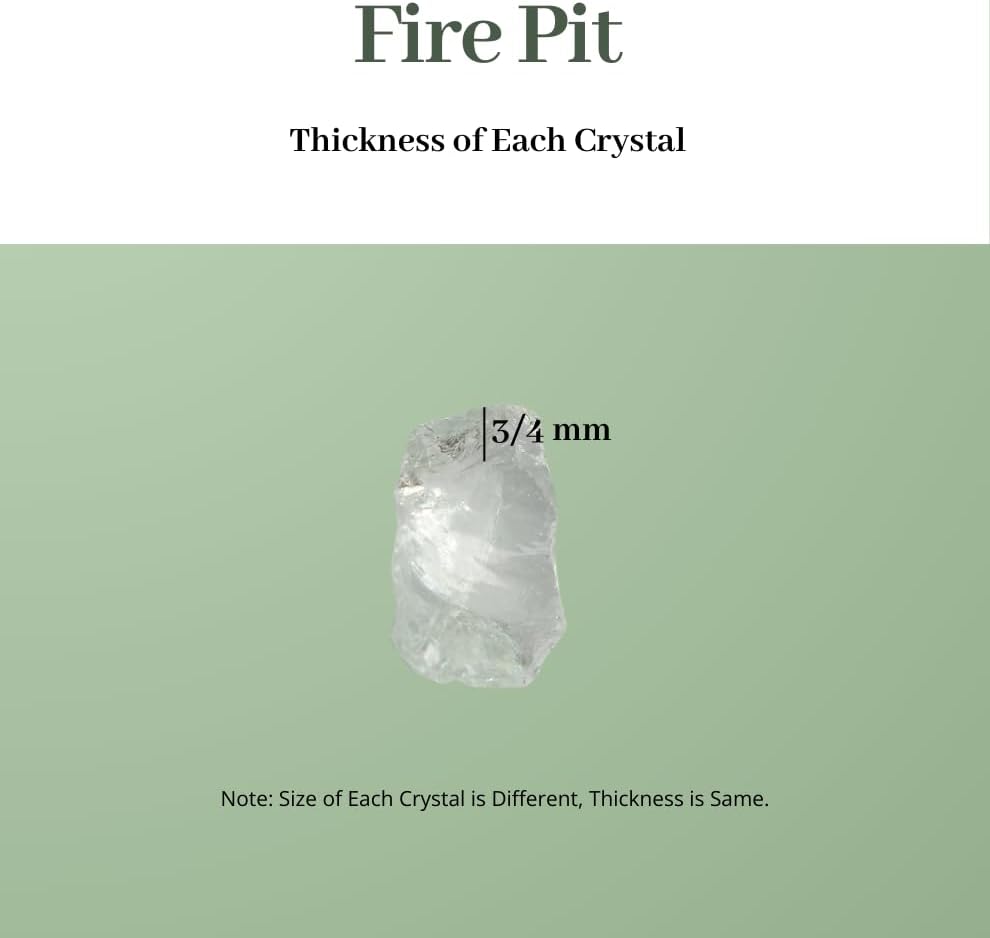R H LIFESTYLE Crushed Glass/Fire Pits for Resin Art High Luster Fire Glass Used Specially for Resin Art/Geode Art Fire Pit Crafts (Aqua Clear 3-4mm, 900G)