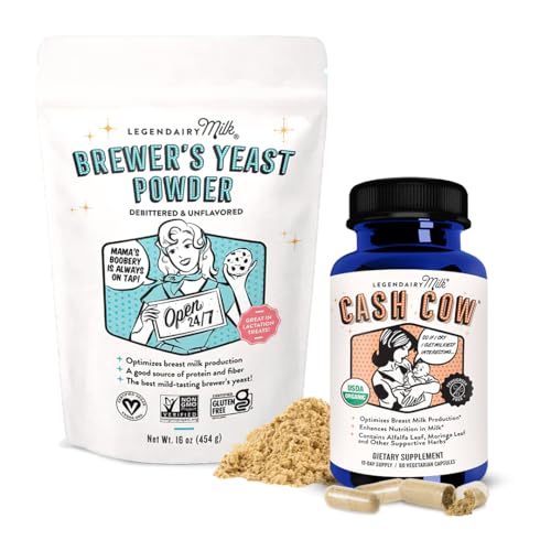 Image of Legendairy Milk Cash Cow + Brewer's Yeast - Breastfeeding Supplement for Milk Supply Increase - Fenugreek-Free, Non-GMO & Gluten Free