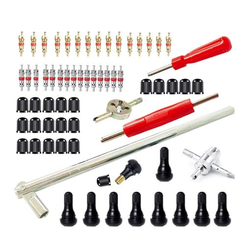 Nixiara Kit de extractor de vástago de neumático, suministros de mantenimiento automotriz, removedor de núcleo de válvula de neumático de coche, para camión, ATV, motocicleta, vehículo, auto sedán