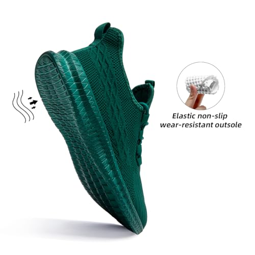 Image of DLWKIPV Womens Walking Running Shoes Tennis Slip On Sneakers Gym Workout Sport Lightweight Breathable Mesh Comfortable Casual