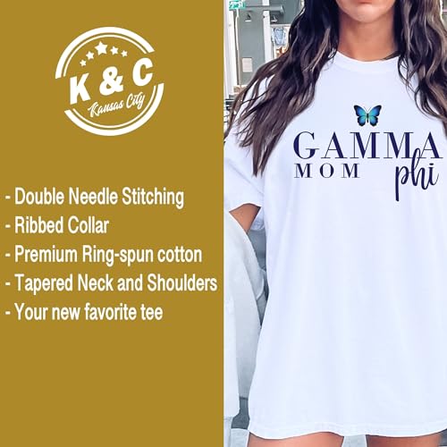 Gamma Phi Beta Comfort Colors TShirt | Gamma Phi Butterfly Mom Sorority Comfort Colors Tee4