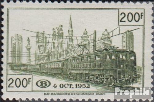 Sello Bélgica EP297 MNH 1952 con goma original intacta para colecciones de alta gama
