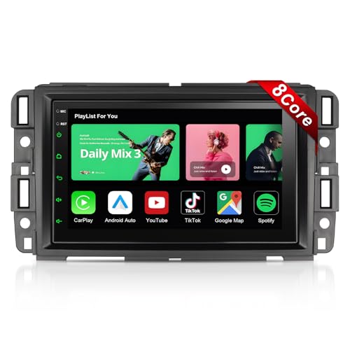 �y8�R�A�z4+64G �J�[���W�I�X�e���I �V�{���[ �V���o���[�h GMC �^�z �V�G�� ���[�R�� 2007-2013 ���C�����XCarPlay Android Auto�AAndroid 13 7�C���` �^�b�`�X�N���[�����W�I Bluetooth GPS A