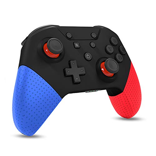 【2020最新版】Switch Pro コントローラー Chayoo スイッチ プロコン 無線 Bluetooth接続 NFC機能搭載 Amiibo対応 加速度センサー 4段階HD振動調整 ジャイロセンサー TURBO連射機能 高耐久ボタン ニンテンドースイッチ プロコントローラー 日本語取扱説明書付き(ブルー/レッド)